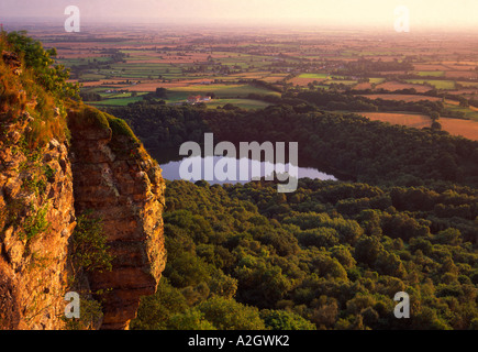 Gormire See von Sutton Bank North Yorkshire Stockfoto