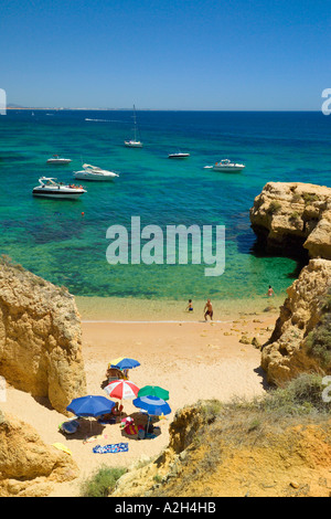 Portugal, Algarve, kleine einsame Bucht in der Nähe von Sao Rafael, Albufeira Stockfoto