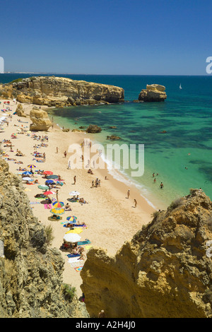 Portugal, Algarve, Sao Rafael Strand in der Nähe von Albufeira, von Klippen gesehen Stockfoto