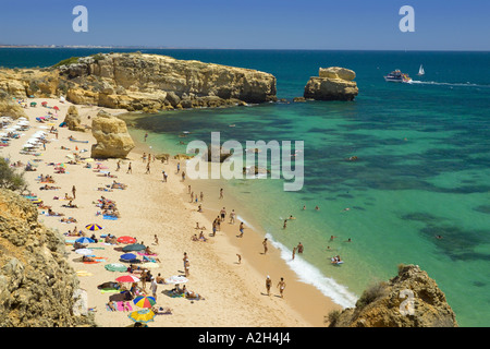 Portugal, Algarve, Sao Rafael Strand in der Nähe von Albufeira, von Klippen gesehen Stockfoto