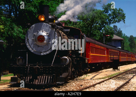 Texas State Railroad Zug an Zwieback Depot Texas State Historical Park Texas Stockfoto