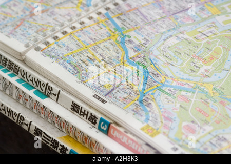 Japan, Tokio, Karten von Tokio Stockfoto