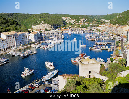 Bonifacio an der Südspitze von Korsika Stockfoto
