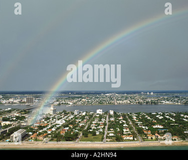 USA - FLORIDA: Palm Beach aus der Luft Stockfoto