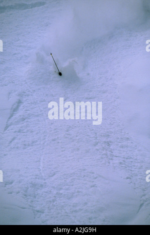 unbekannten Skifahrer in Telluride, colorado Stockfoto