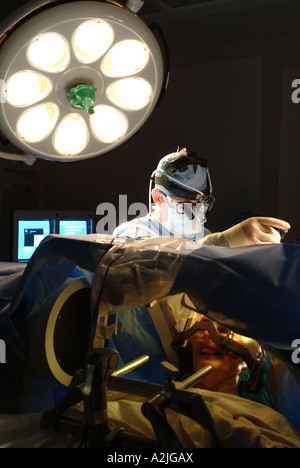 Hirnchirurgie am Georgetown University Hospital Washington DC Deep Brain Stimulation DPS Stockfoto