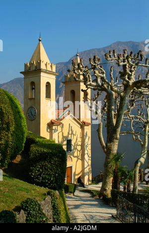 Italien ITALIA Europa See Como Kirche in der Villa del Balbianello am Dorf von Lenno Stockfoto