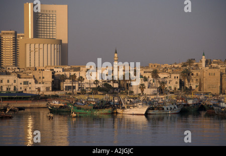 Afrika, Libyen, Tripolis am Wasser Stockfoto