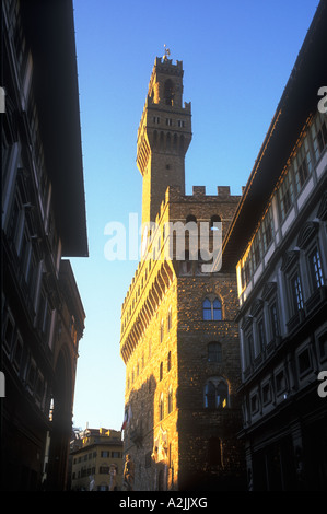Italien Florenz Palazzo Vecchio, Piazza della Signoria Stockfoto