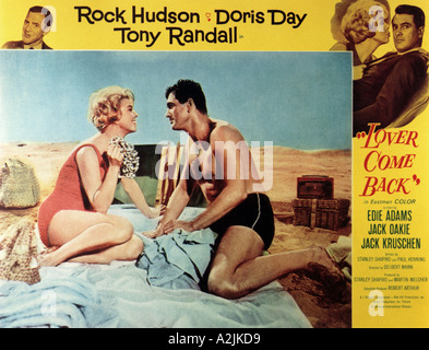 Doris Day und Rock Hudson im Jahr 1962 film LOVER COME BACK Stockfoto