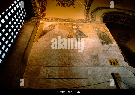 Türkei, Istanbul, Hagia Sophia. Byzantinische Kuppelkirche, Hagia Sophia. Stockfoto