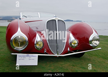 "Delahaye 135 M ^ Figoni und Falaschi Cabriolet ^ 1938, 'Pebble Beach Concourse d ' Elegance', Monterey, Kalifornien" Stockfoto