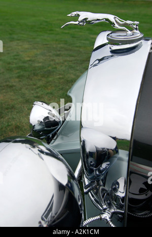 "Lincoln Windhund Maskottchen ^ der 1930er Jahre,"Pebble Beach Concourse d ' Elegance"California" Stockfoto