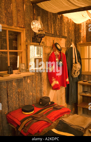 Kanada, Alberta, Calgary: Kaserne Fort Calgary Historic Park, RCMP (Mountie) Display Stockfoto