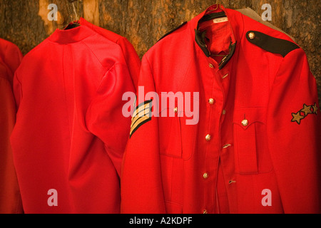 Kanada, Alberta, Calgary: Kaserne Fort Calgary Historic Park, RCMP (Mountie) Display Stockfoto