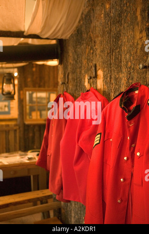 Kanada, Alberta, Calgary: Kaserne Fort Calgary Historic Park, RCMP (Mountie) Display Stockfoto