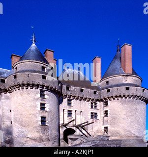 Schloss wickelten, Loire, Frankreich Stockfoto