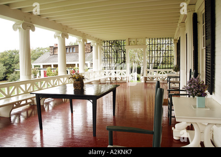 Veranda im Augustus Saint-Gaudens House Saint Gaudens National Historic Site Cornish Sullivan County New Hampshire USA Stockfoto