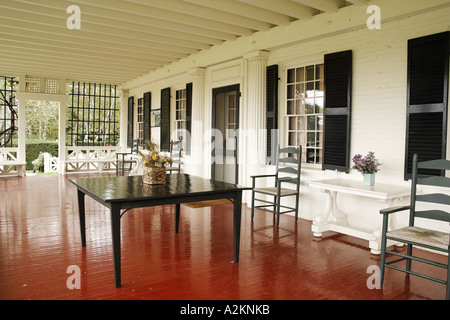 Veranda im Augustus Saint-Gaudens House Saint Gaudens National Historic Site Cornish Sullivan County New Hampshire USA Stockfoto