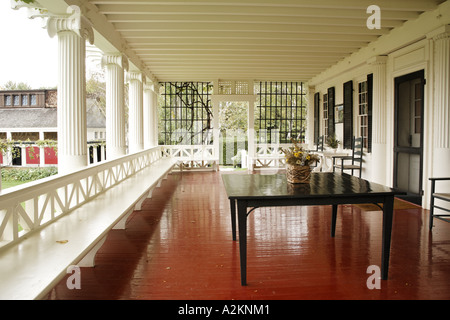 Veranda im Augustus Saint-Gaudens House Saint Gaudens National Historic Site Cornish Sullivan County New Hampshire USA Stockfoto