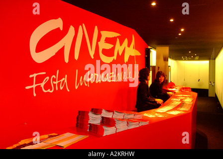 Inszenierung in der Nähe von Via Veneto Rome International Film Festival Rom Latium Italien Stockfoto