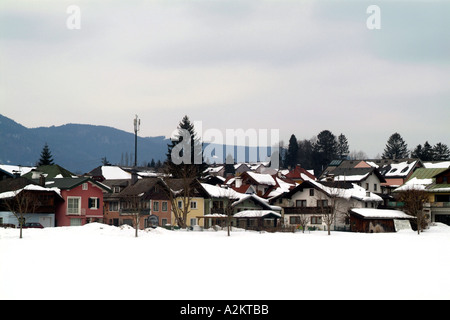 Das malerische Dorf von St. Gilgen im Salzkammergut von Österreich Stockfoto