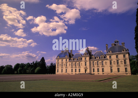 EU, Frankreich, Loire-Tal, Loir, et, Cher. Chateau de Cheverny, vor dem Eingang Stockfoto