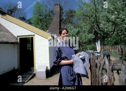 Europa, Niederlande, Holland, Freilichtmuseum Arnheim, Bäuerin (MR) Stockfoto