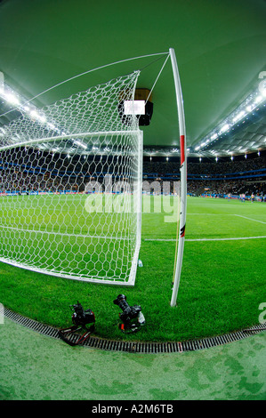 Commerzbank Arena Frankfurt Fußballstadion mit geschlossenem Dach Stockfoto