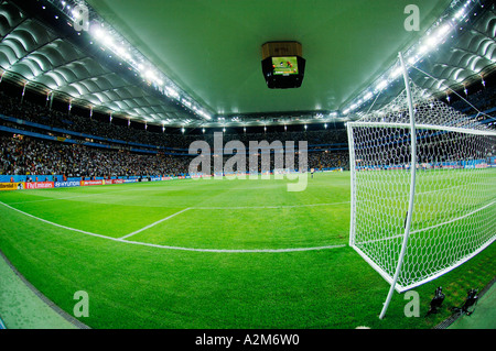 Commerzbank Arena Frankfurt Fußballstadion mit geschlossenem Dach Stockfoto