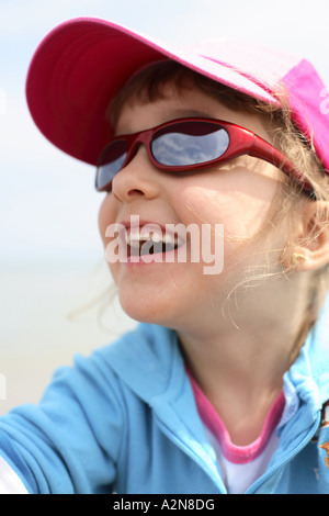 Nahaufnahme von Mädchen lächelnd Stockfoto