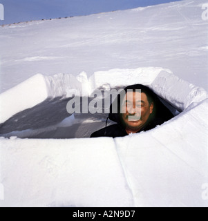 Gebäude-Iglu-Nunavut Stockfoto