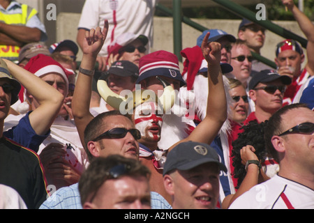 Barmy Army (Englisch Sport Fans) bei einem Cricket-Match, Sydney, Australien Stockfoto