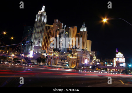 New York New York Hotel Casino auf dem Las Vegas Strip Nevada, USA Stockfoto