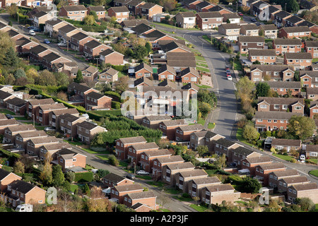 Eine moderne Wohnsiedlung in Malvern, Worcestershire UK Stockfoto