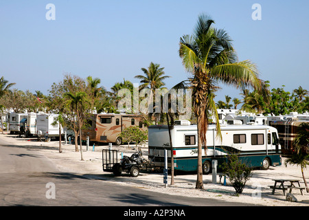 Caravan Park unglaubliche Aussicht Unendlichkeit endlose Wasser Straße große Wasser Amerika Amerika Strand Strände Küste verschiedene Stockfoto