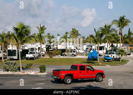 Caravan Park unglaubliche Aussicht Unendlichkeit endlose Wasser Straße große Wasser Amerika Amerika Strand Strände Küste verschiedene Stockfoto