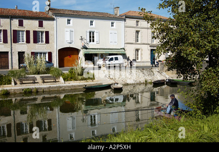 Coulon, Marais Poitevan, Frankreich Stockfoto