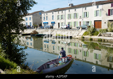 Coulon, Marais Poitevan, Frankreich Stockfoto