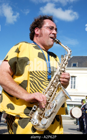 Jazzfestival in Parthenay, Frankreich Stockfoto