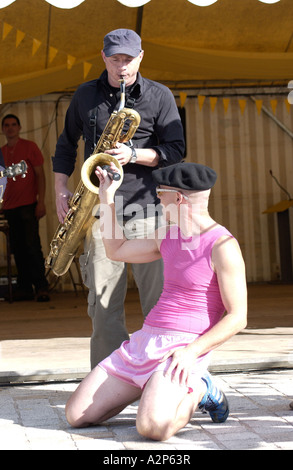 Jazzfestival in Parthenay, Frankreich Stockfoto