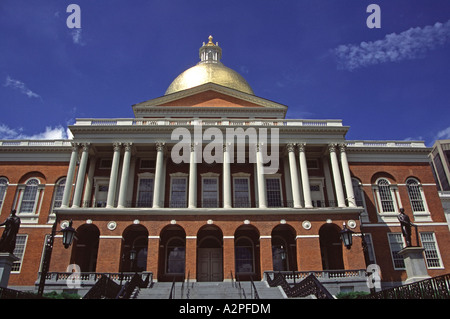 State House in Boston, Massachusetts, New England, USA. Entworfen von Charles Bulfinch Stockfoto