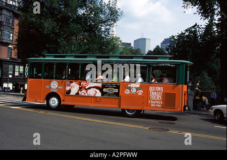 Old Town Trolley Tour Bus, Boston, Massachusetts, Neuengland, USA Stockfoto