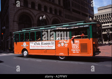 Old Town Trolley Tour Bus, Boston, Massachusetts, Neuengland, USA Stockfoto