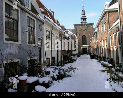 Niederländische Winter in Haarlem Stockfoto