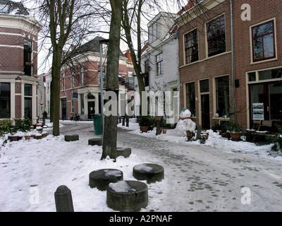 Niederländische Winter in Haarlem Stockfoto