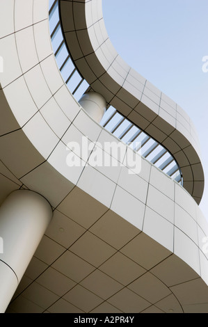 Krummlinigen Detail, das Getty Center, Los Angeles, Kalifornien, USA Stockfoto