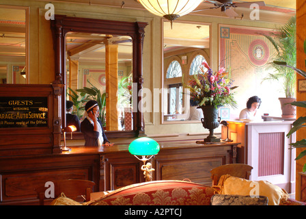 Lobby des komplett restaurierten Adelphi Hotel erbaut im Jahre 1877 während der viktorianischen Ära-Rezeption Stockfoto