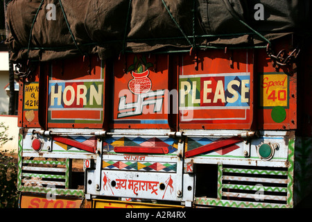 Bilder aus Indien der örtlichen Straßen und Farbe. Stockfoto