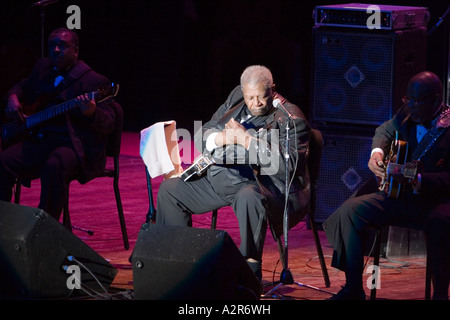 B B King bei seinem 80 Geburtstagskonzert in Lansing MI Stockfoto